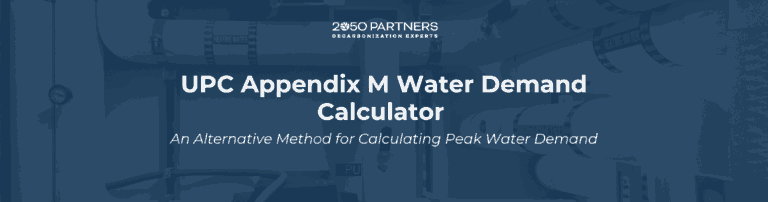 UPC Appendix M Water Demand Calulator
