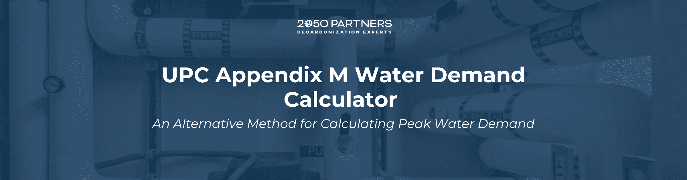 UPC Appendix M Water Demand Calulator